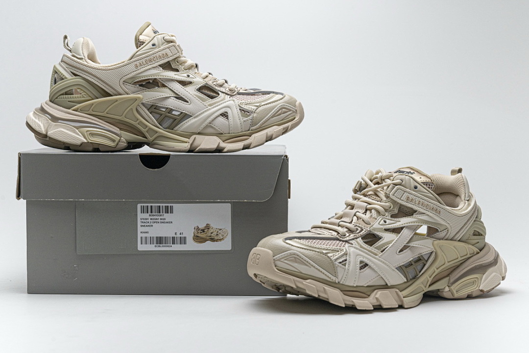 【EA0LL】卡其色 巴黎4代时尚跑鞋 570391 W2GN1 9029 Balenciaga Track 2 Sneaker Khaki
