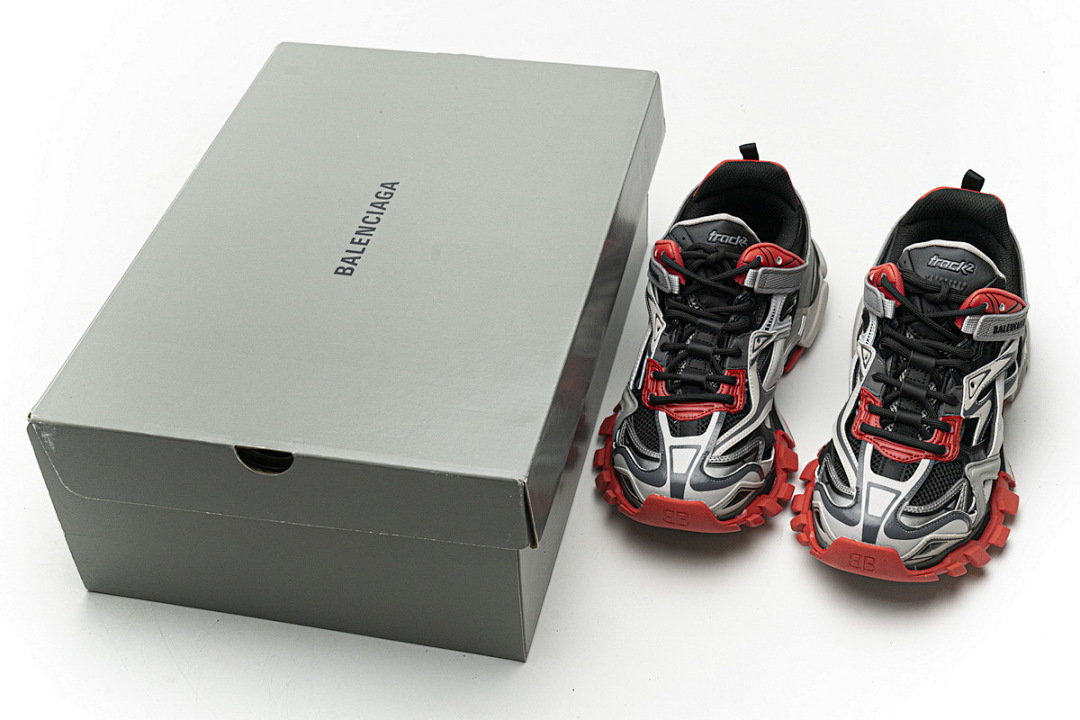 【EA0LL】灰红 巴黎4代时尚跑鞋 570391 W2GN3 1003 Balenciaga Track 2 Sneaker Grey Red