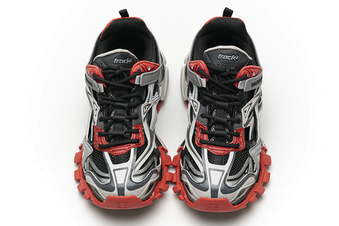 【EA0LL】灰红 巴黎4代时尚跑鞋 570391 W2GN3 1003 Balenciaga Track 2 Sneaker Grey Red