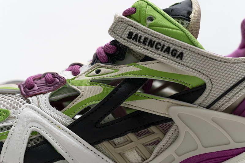 【EA0LL】水果绿 巴黎4代时尚跑鞋 568615 W2GN3 9199 Balenciaga Track 2 Sneaker White Green Pink