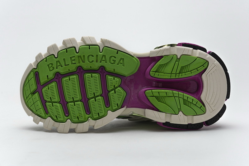 【EA0LL】水果绿 巴黎4代时尚跑鞋 568615 W2GN3 9199 Balenciaga Track 2 Sneaker White Green Pink