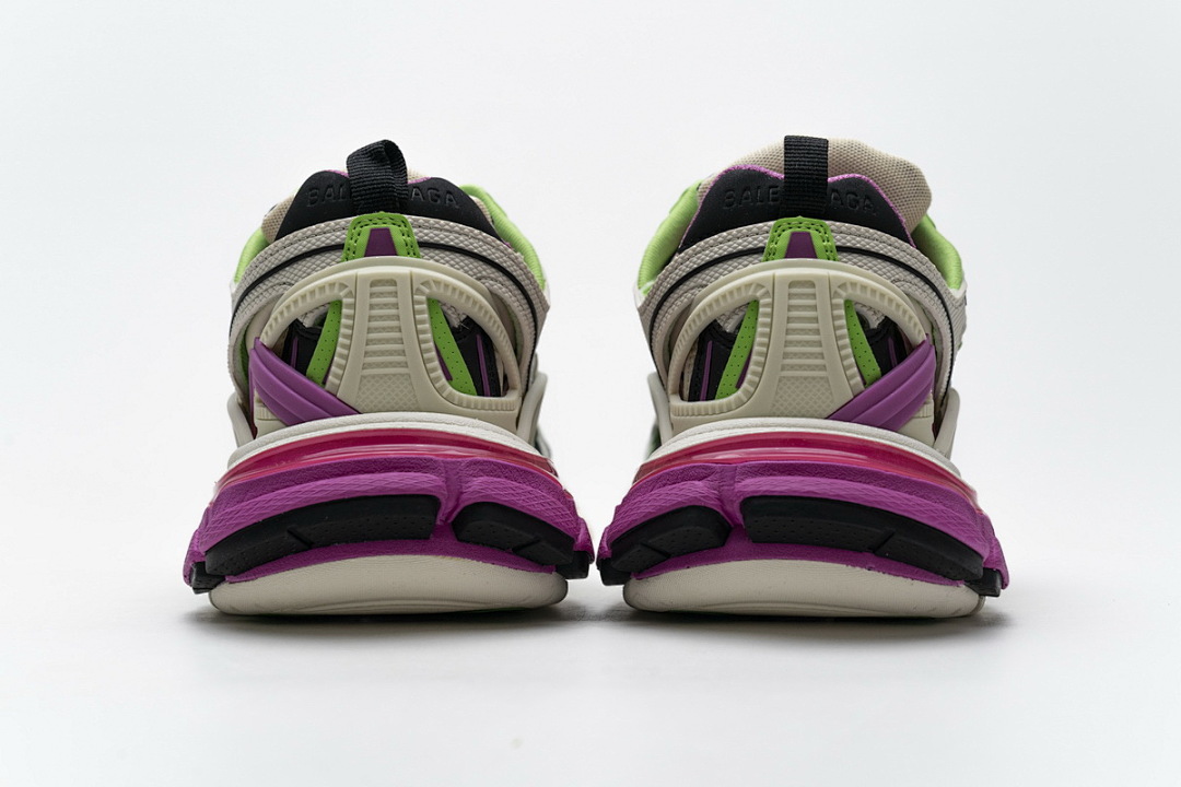 【EA0LL】水果绿 巴黎4代时尚跑鞋 568615 W2GN3 9199 Balenciaga Track 2 Sneaker White Green Pink