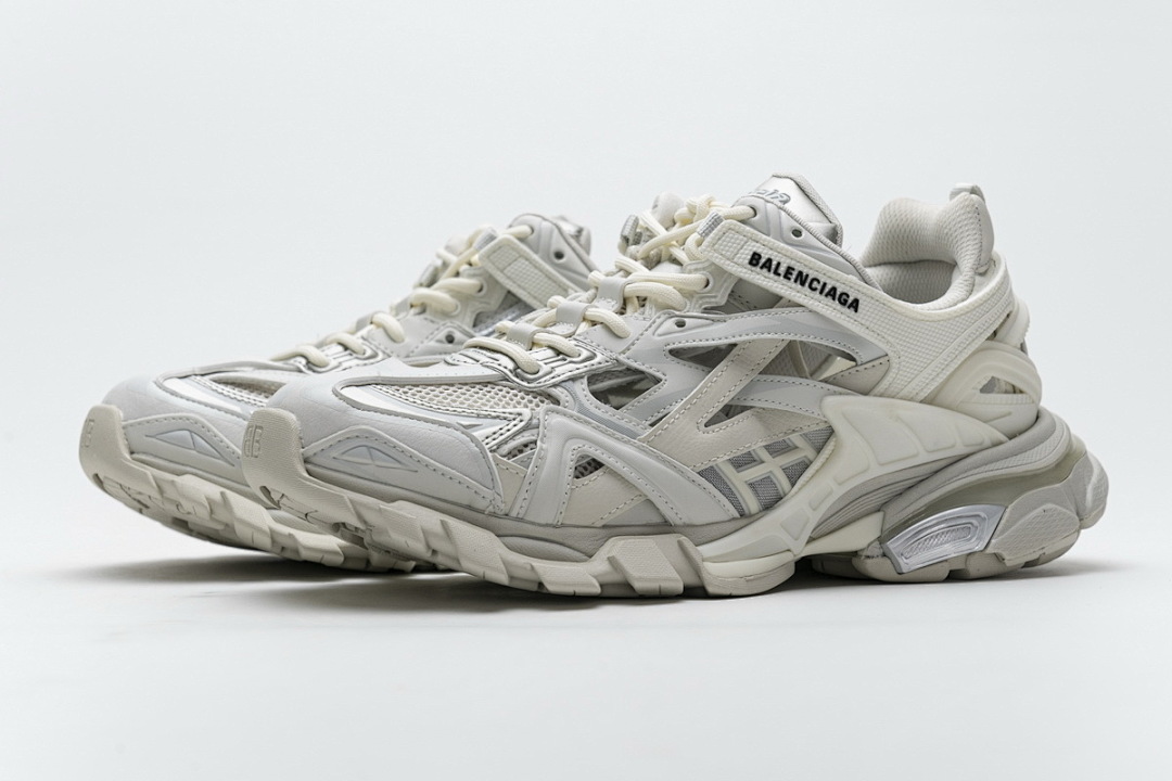 【EA0LL】纯白 巴黎4代时尚跑鞋 570391 W2GN2 9000 Balenciaga Track 2 Sneaker White