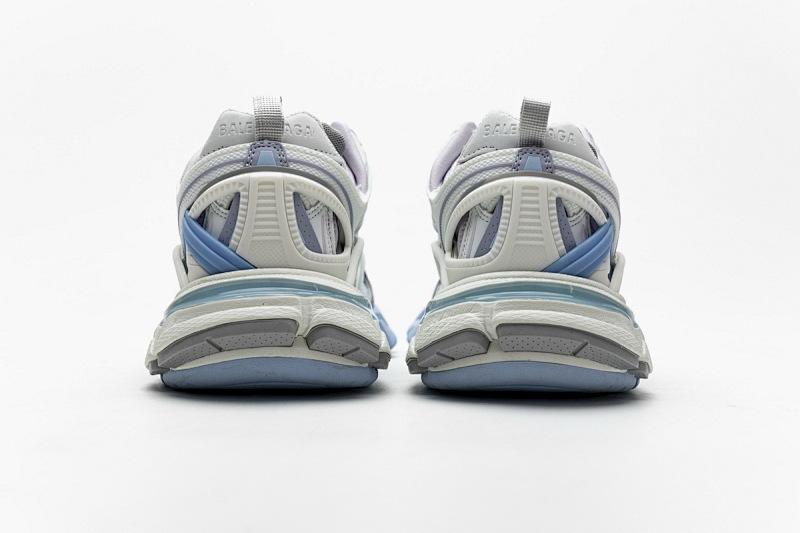 【EA0LL】冰粉兰 巴黎4代时尚跑鞋 568615 W2GN3 9045 Balenciaga Track 2 Sneaker White Light Blue
