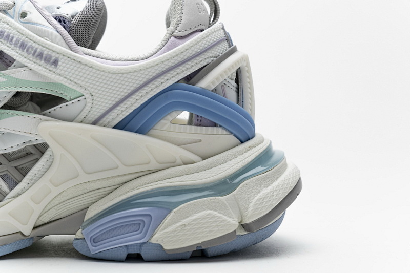 【EA0LL】冰粉兰 巴黎4代时尚跑鞋 568615 W2GN3 9045 Balenciaga Track 2 Sneaker White Light Blue