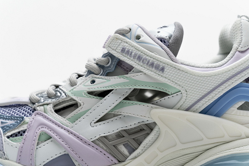 【EA0LL】冰粉兰 巴黎4代时尚跑鞋 568615 W2GN3 9045 Balenciaga Track 2 Sneaker White Light Blue