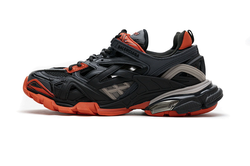 【EA0LL】深灰桔红 巴黎4代时尚跑鞋 570391 W2GN1 2002 Balenciaga Track 2 Sneaker Dark Grey Orange