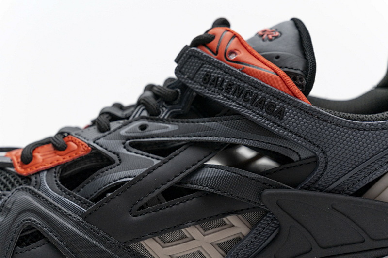 【EA0LL】深灰桔红 巴黎4代时尚跑鞋 570391 W2GN1 2002 Balenciaga Track 2 Sneaker Dark Grey Orange