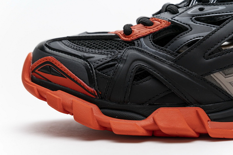 【EA0LL】深灰桔红 巴黎4代时尚跑鞋 570391 W2GN1 2002 Balenciaga Track 2 Sneaker Dark Grey Orange