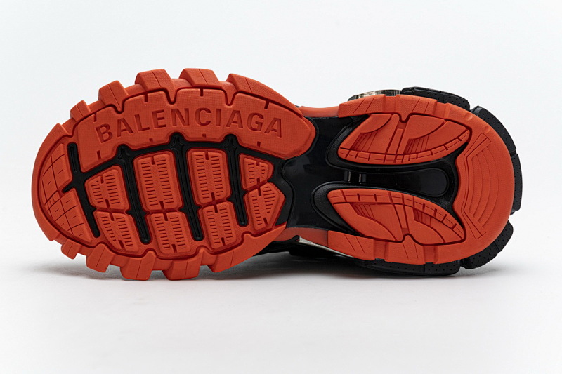 【EA0LL】深灰桔红 巴黎4代时尚跑鞋 570391 W2GN1 2002 Balenciaga Track 2 Sneaker Dark Grey Orange