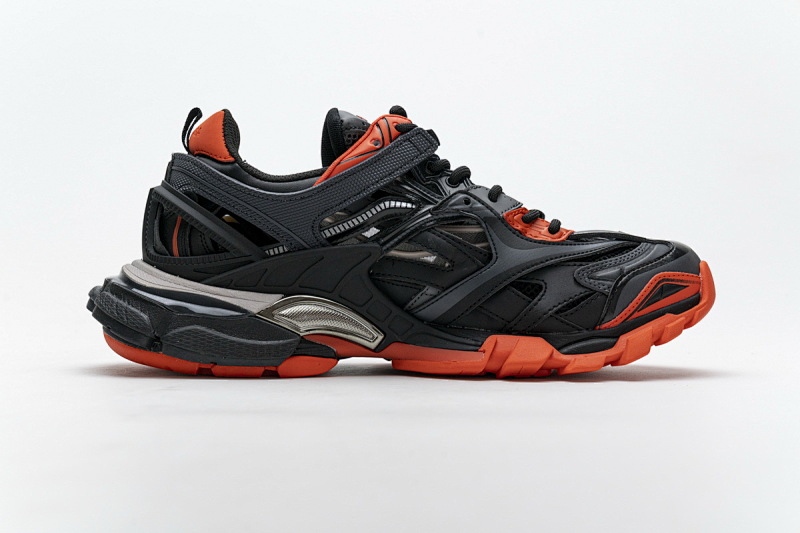 【EA0LL】深灰桔红 巴黎4代时尚跑鞋 570391 W2GN1 2002 Balenciaga Track 2 Sneaker Dark Grey Orange