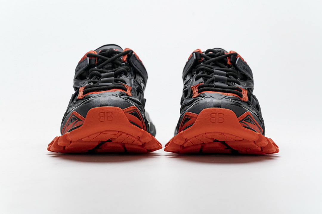 【EA0LL】深灰桔红 巴黎4代时尚跑鞋 570391 W2GN1 2002 Balenciaga Track 2 Sneaker Dark Grey Orange