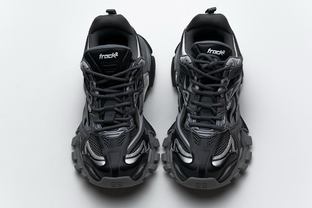【EA0LL】中灰色 巴黎4代时尚跑鞋 570391 W2GN3 1285 Balenciaga Track 2 Sneaker Medium Grey
