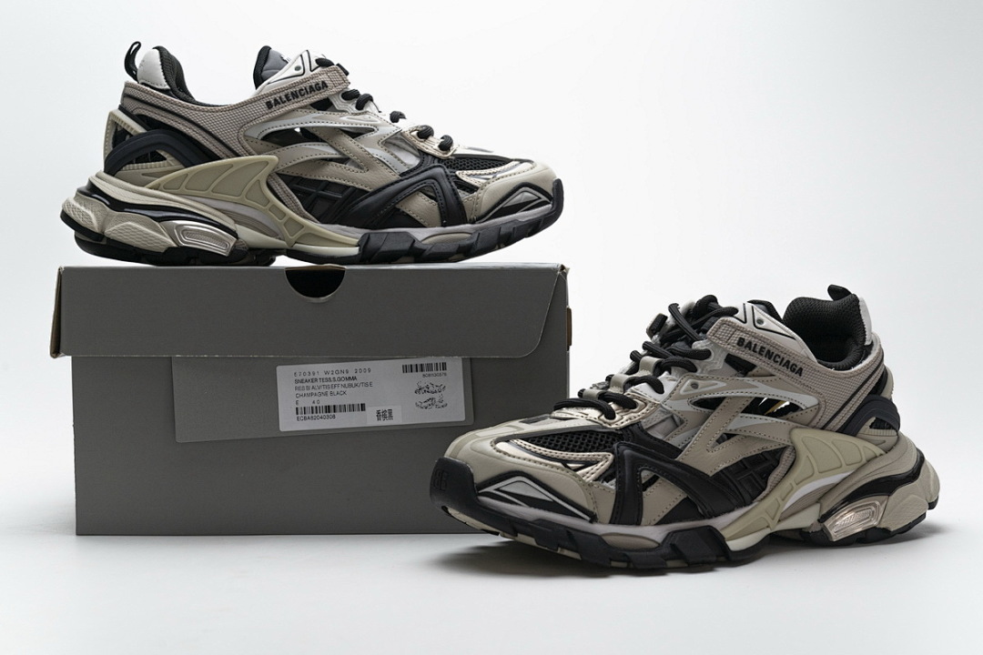 【EA0LL】香槟黑 巴黎4代时尚跑鞋 570391 W2GN9 2009 Balenciaga Track 2 Sneaker Champagne Black