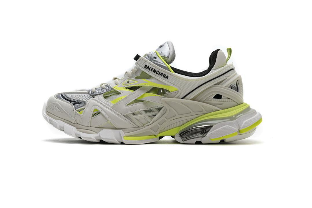 【EA0LL】白银绿 巴黎4代时尚跑鞋 568515 W2ON3 9073 Balenciaga Track 2 Sneaker White Fluo Yellow
