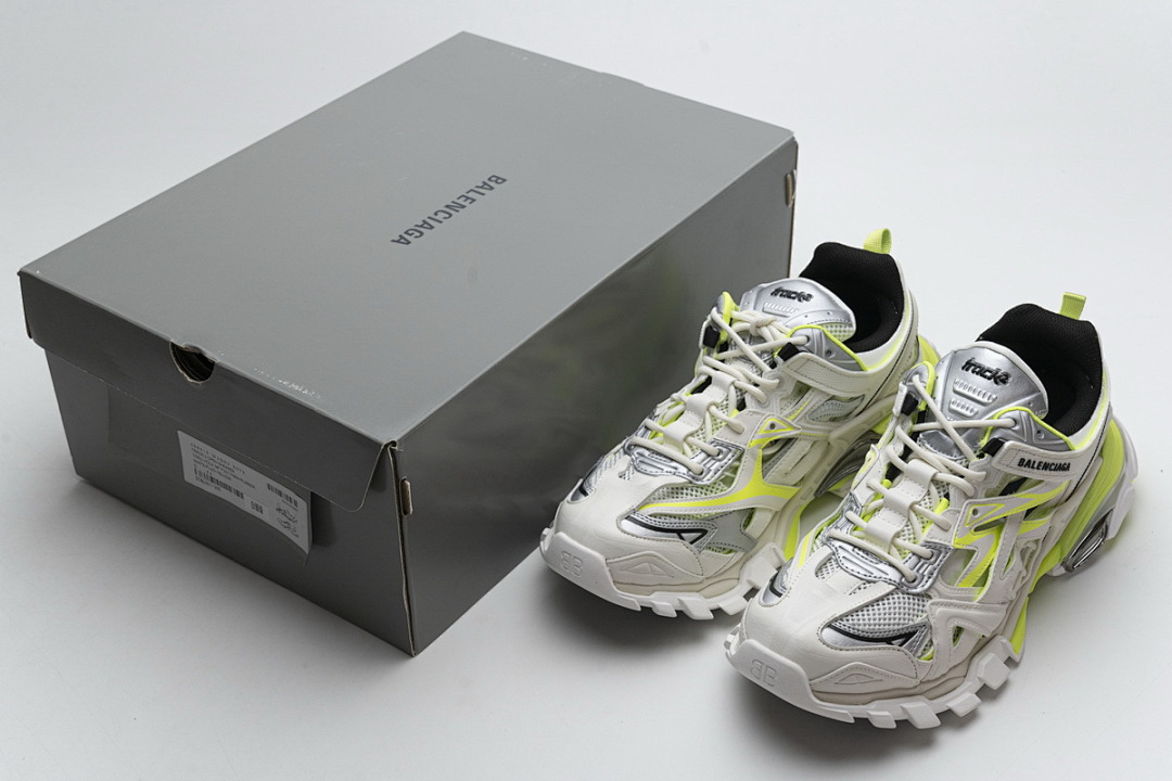 【EA0LL】白银绿 巴黎4代时尚跑鞋 568515 W2ON3 9073 Balenciaga Track 2 Sneaker White Fluo Yellow