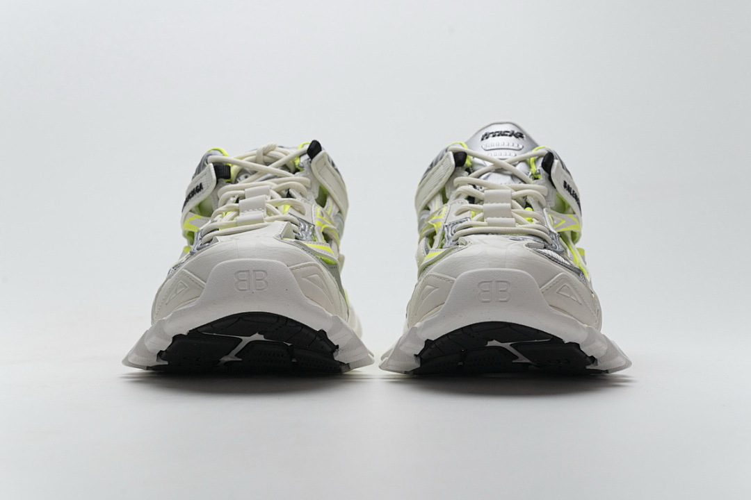 【EA0LL】白银绿 巴黎4代时尚跑鞋 568515 W2ON3 9073 Balenciaga Track 2 Sneaker White Fluo Yellow