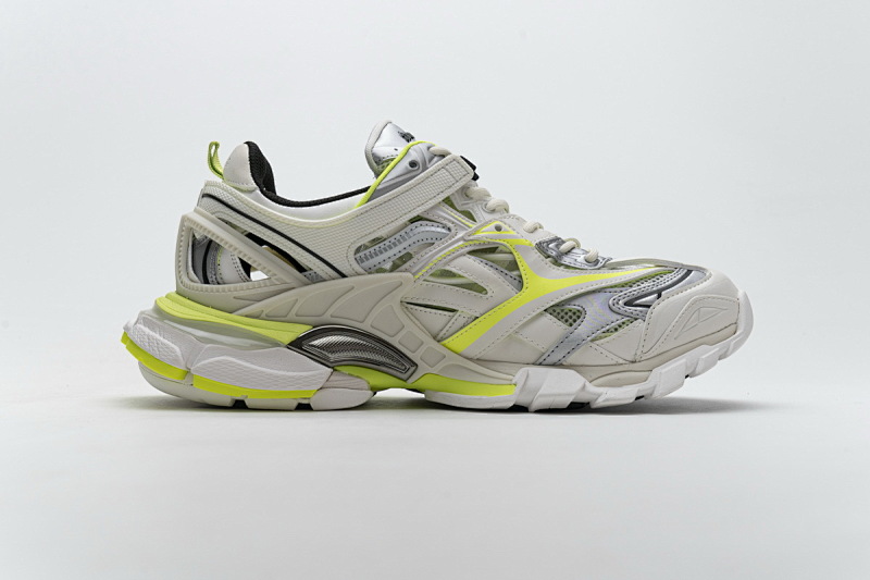 【EA0LL】白银绿 巴黎4代时尚跑鞋 568515 W2ON3 9073 Balenciaga Track 2 Sneaker White Fluo Yellow