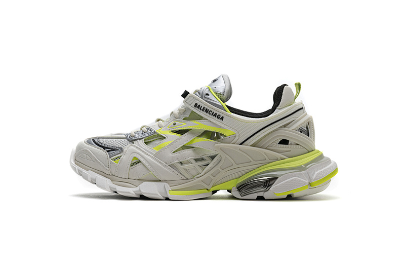 【EA0LL】白银绿 巴黎4代时尚跑鞋 568515 W2ON3 9073 Balenciaga Track 2 Sneaker White Fluo Yellow