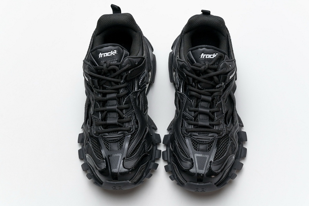 【EA0LL】黑色 巴黎4代时尚跑鞋 570391 W2GN1 1000 Balenciaga Track 2 Sneaker Black