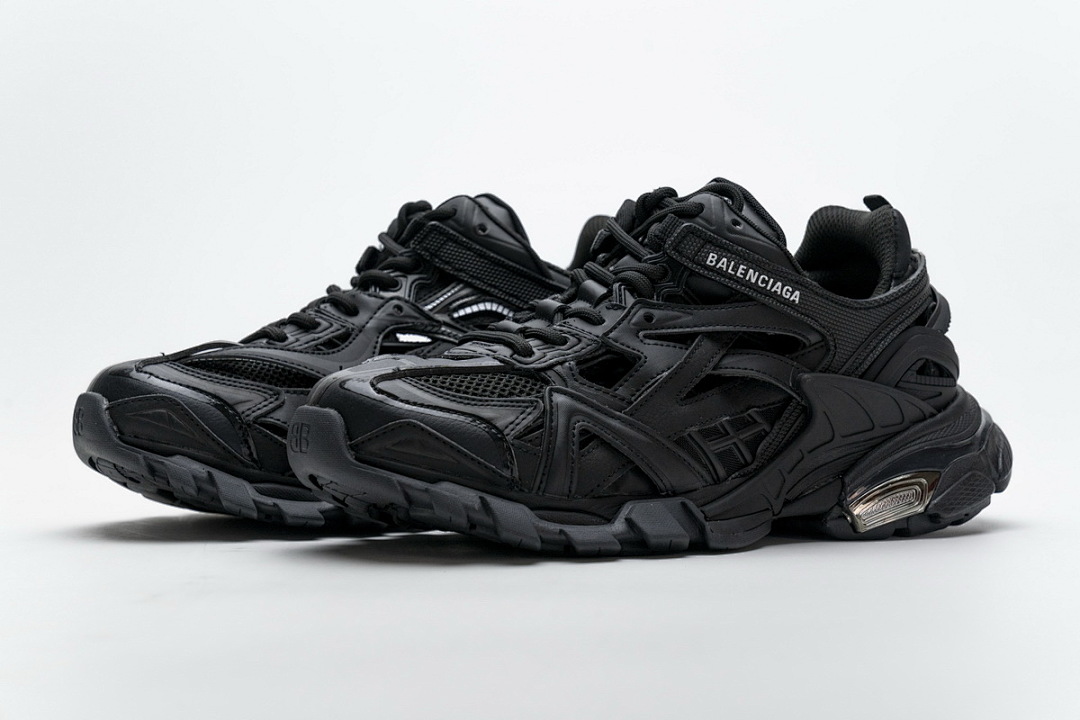 【EA0LL】黑色 巴黎4代时尚跑鞋 570391 W2GN1 1000 Balenciaga Track 2 Sneaker Black