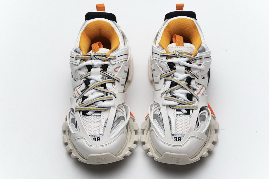 yupoo_374700_eaf668e2.jpg 【EA7LJ】白橘有灯 巴黎3代灯鞋 542436 W1GB7 9059 Balenciaga Tess S.White Orange
