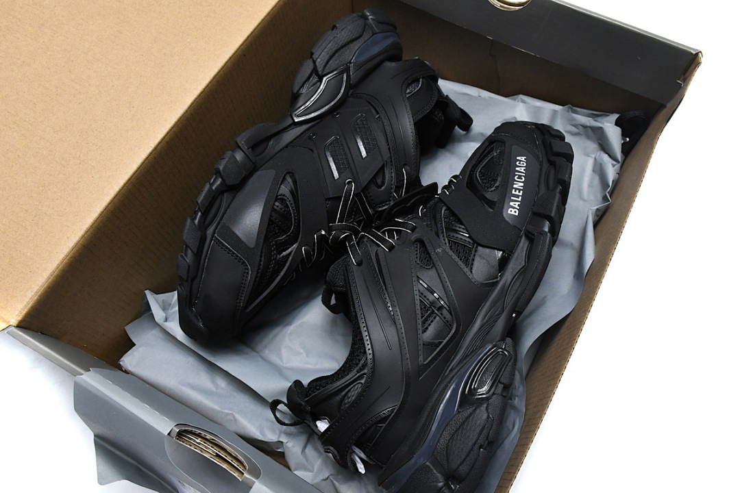 【DA0LJ】全黑 巴黎3代时尚复古低帮跑鞋 542436 W1GB1 1000 Balenciaga Tess S. Black