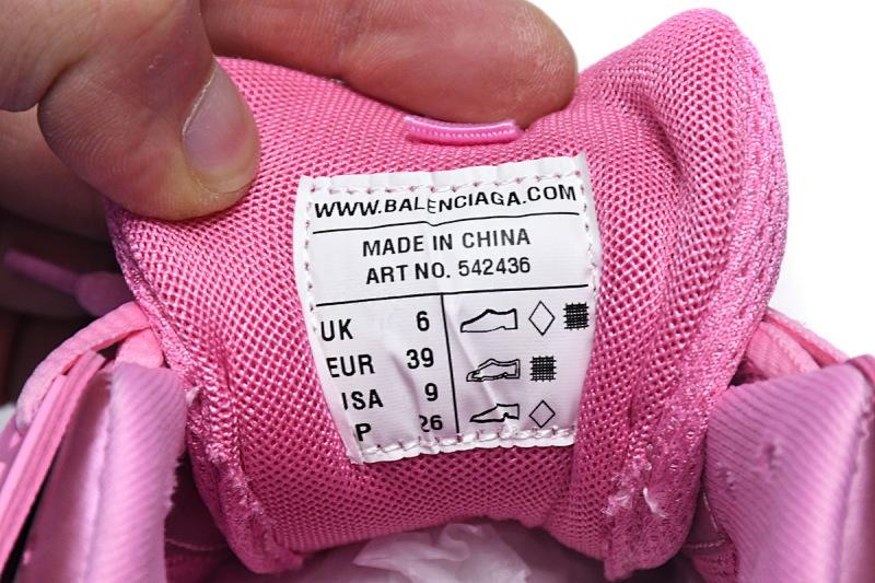 【DA0LJ】粉色 巴黎3代时尚复古低帮跑鞋 542436 W2LA1 5842 Balenciaga Tess S. Pink