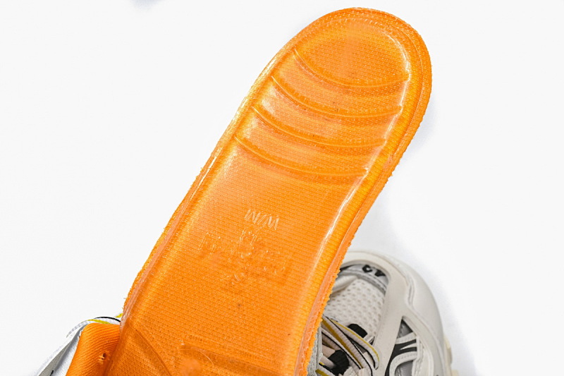 【DA0LJ】白桔黑 巴黎3代时尚复古低帮跑鞋 542436 W1GB1 9059 Balenciaga Tess S. White Orange Black