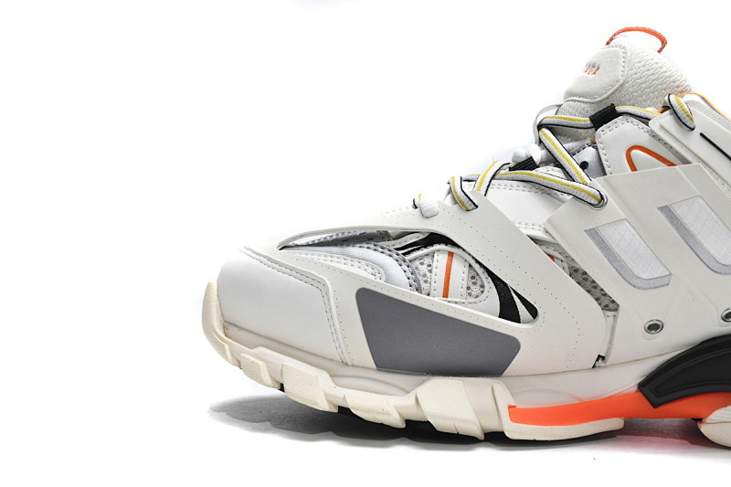 【DA0LJ】白桔黑 巴黎3代时尚复古低帮跑鞋 542436 W1GB1 9059 Balenciaga Tess S. White Orange Black