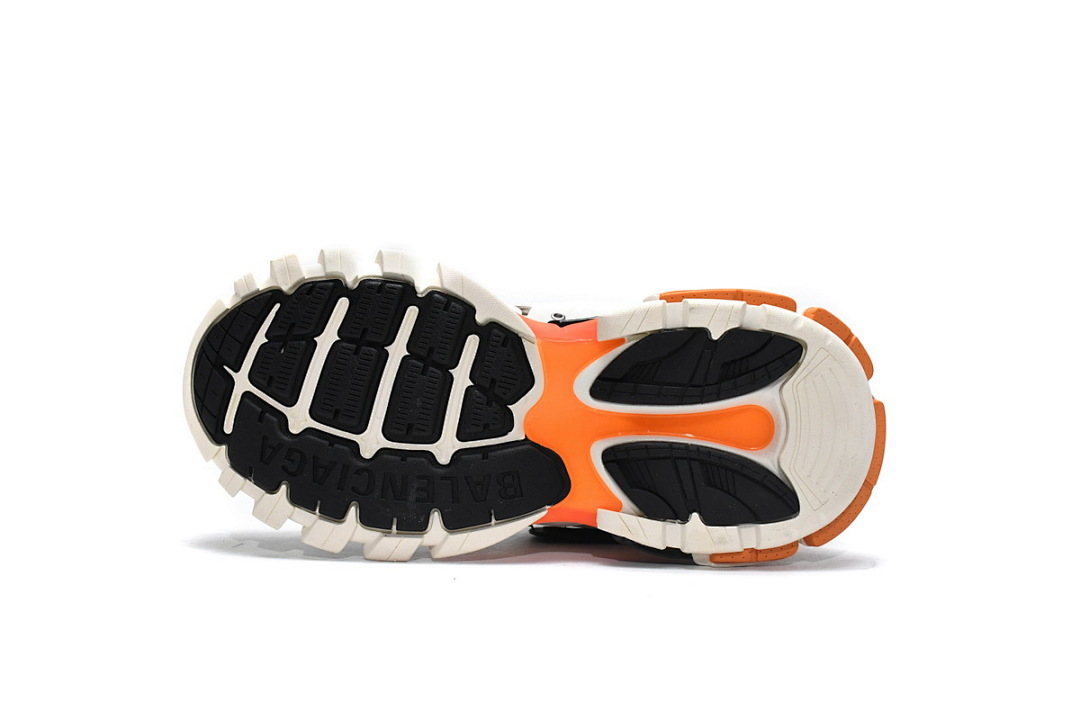 【DA0LJ】白桔黑 巴黎3代时尚复古低帮跑鞋 542436 W1GB1 9059 Balenciaga Tess S. White Orange Black