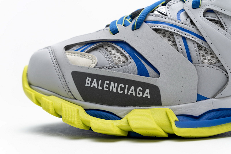 【DA0LJ】灰蓝黄无灯 巴黎3代时尚复古低帮跑鞋 542023 W1GB9 6509 Balenciaga Tess S.Grey Blue Yellow