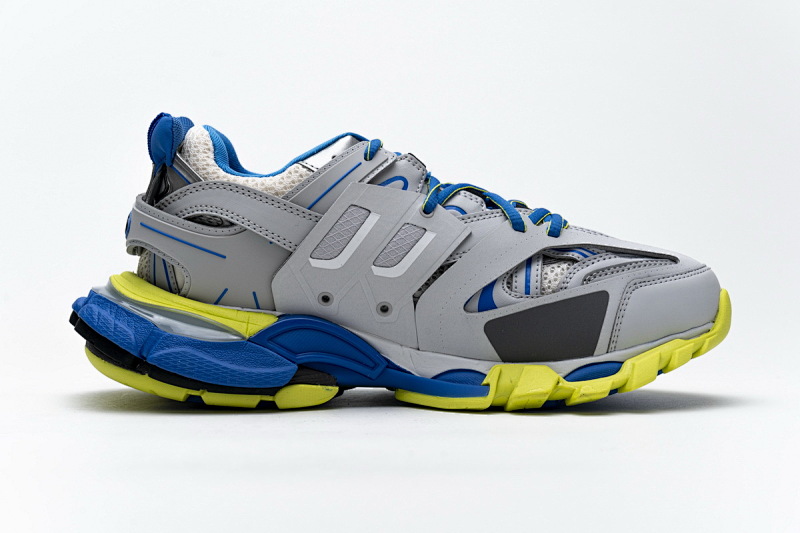 【DA0LJ】灰蓝黄无灯 巴黎3代时尚复古低帮跑鞋 542023 W1GB9 6509 Balenciaga Tess S.Grey Blue Yellow