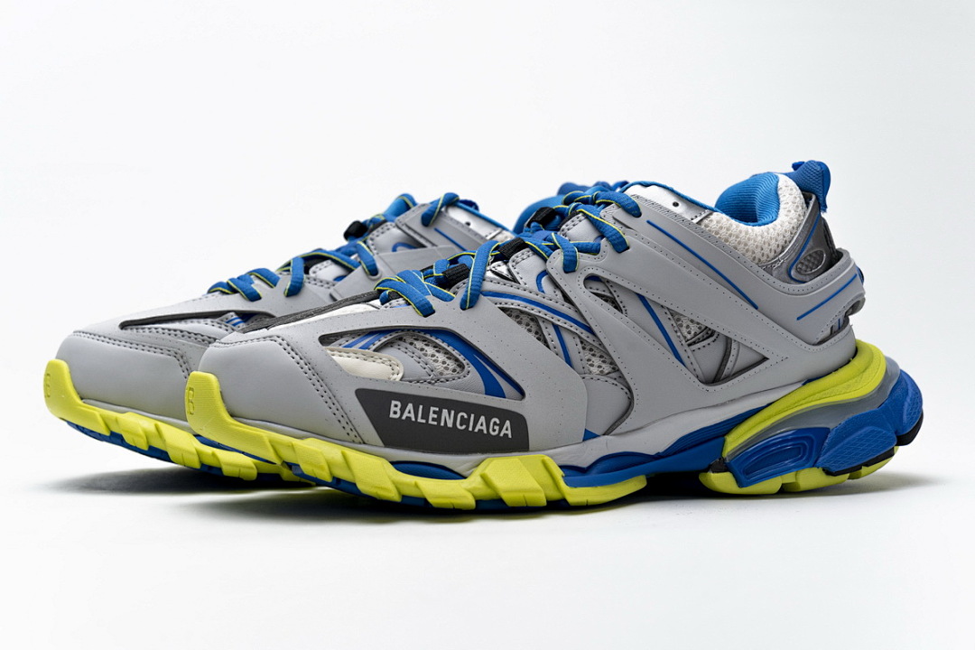 【DA0LJ】灰蓝黄无灯 巴黎3代时尚复古低帮跑鞋 542023 W1GB9 6509 Balenciaga Tess S.Grey Blue Yellow