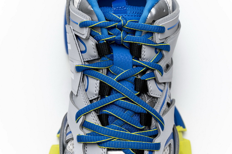 【DA0LJ】灰蓝黄无灯 巴黎3代时尚复古低帮跑鞋 542023 W1GB9 6509 Balenciaga Tess S.Grey Blue Yellow