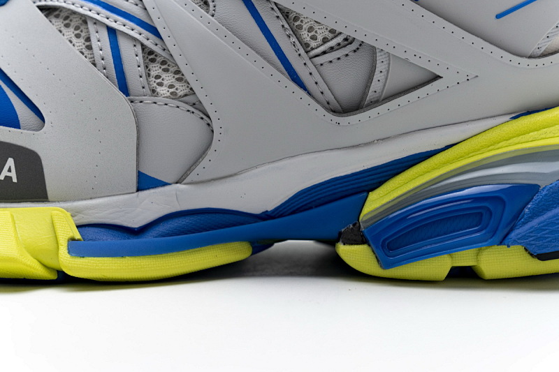 【DA0LJ】灰蓝黄无灯 巴黎3代时尚复古低帮跑鞋 542023 W1GB9 6509 Balenciaga Tess S.Grey Blue Yellow
