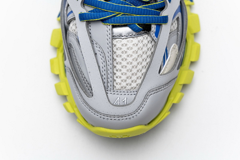 【DA0LJ】灰蓝黄无灯 巴黎3代时尚复古低帮跑鞋 542023 W1GB9 6509 Balenciaga Tess S.Grey Blue Yellow