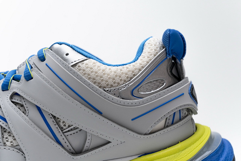 【DA0LJ】灰蓝黄无灯 巴黎3代时尚复古低帮跑鞋 542023 W1GB9 6509 Balenciaga Tess S.Grey Blue Yellow