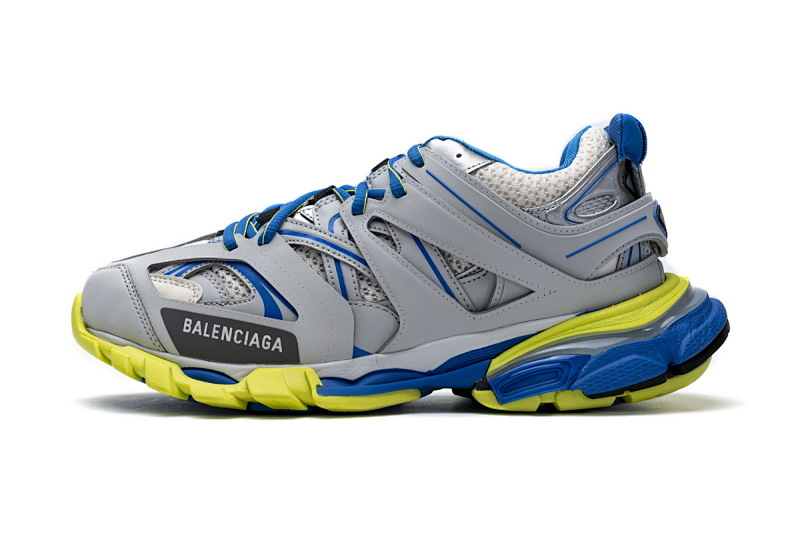 【DA0LJ】灰蓝黄无灯 巴黎3代时尚复古低帮跑鞋 542023 W1GB9 6509 Balenciaga Tess S.Grey Blue Yellow