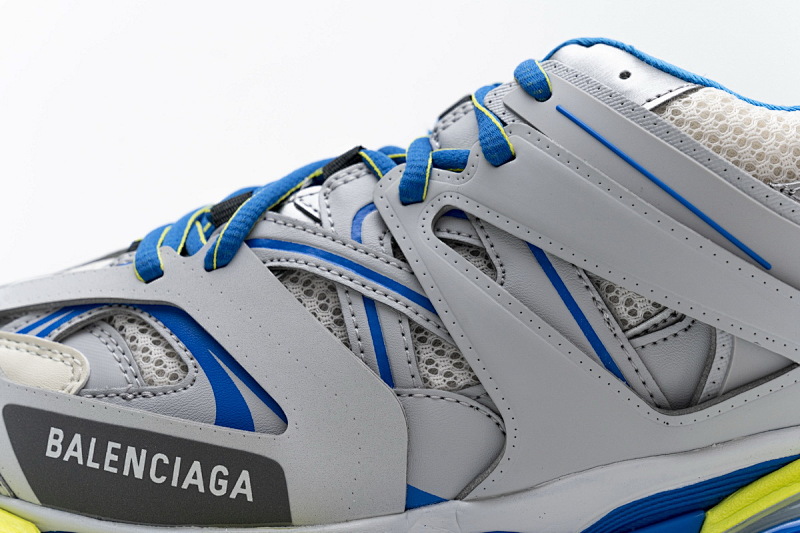 【DA0LJ】灰蓝黄无灯 巴黎3代时尚复古低帮跑鞋 542023 W1GB9 6509 Balenciaga Tess S.Grey Blue Yellow