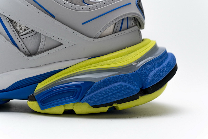 【DA0LJ】灰蓝黄无灯 巴黎3代时尚复古低帮跑鞋 542023 W1GB9 6509 Balenciaga Tess S.Grey Blue Yellow