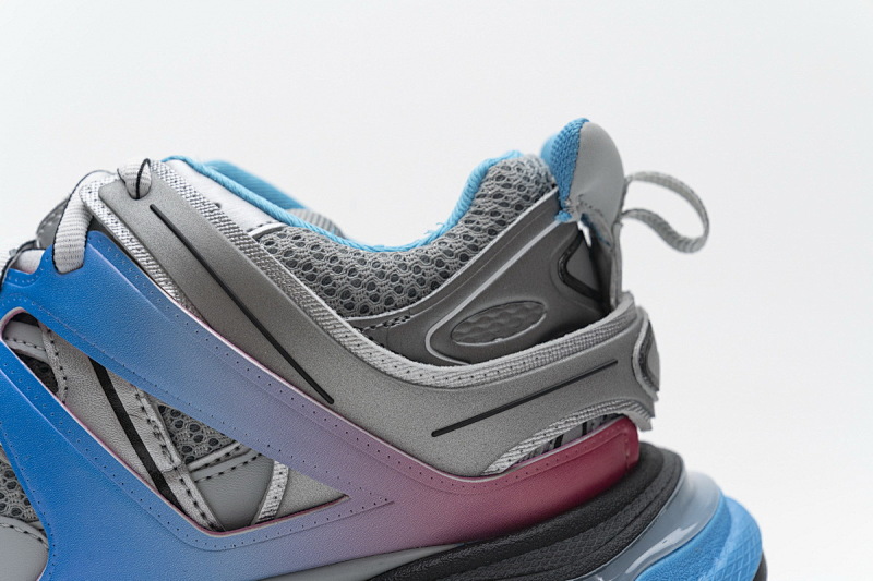 【DA0LJ】七彩无灯 巴黎3代时尚复古低帮跑鞋 542436 W1GC1 4051 Balenciaga Tess S.Blue Pink Silver