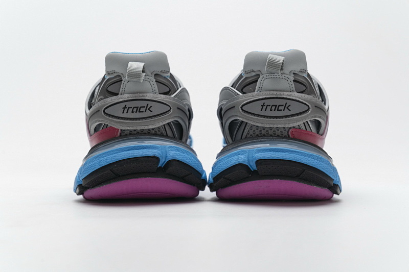 【DA0LJ】七彩无灯 巴黎3代时尚复古低帮跑鞋 542436 W1GC1 4051 Balenciaga Tess S.Blue Pink Silver