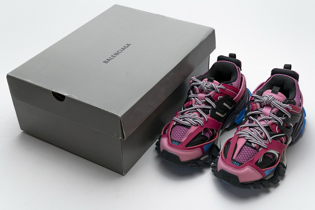 【DA0LJ】黑紫红无灯 巴黎3代时尚复古低帮跑鞋 542436 W1GB7 5482 Balenciaga Tess S.Black Purplish Red