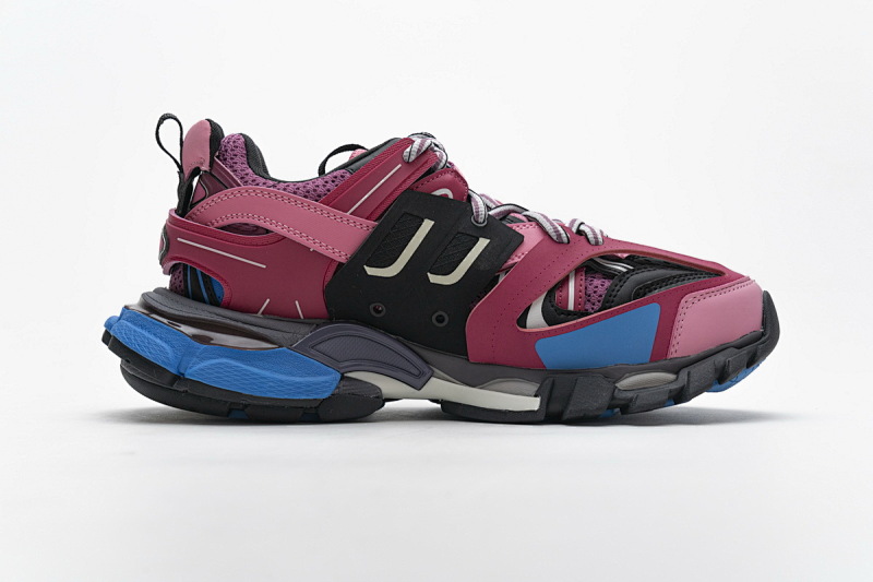 【DA0LJ】黑紫红无灯 巴黎3代时尚复古低帮跑鞋 542436 W1GB7 5482 Balenciaga Tess S.Black Purplish Red
