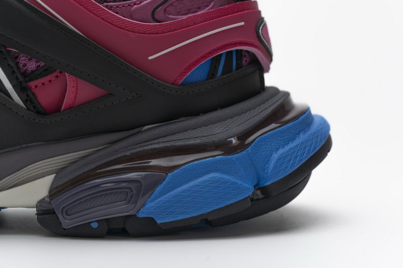 【DA0LJ】黑紫红无灯 巴黎3代时尚复古低帮跑鞋 542436 W1GB7 5482 Balenciaga Tess S.Black Purplish Red