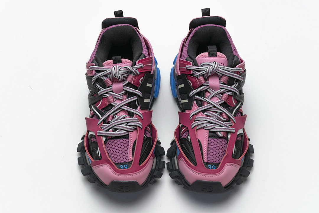 【DA0LJ】黑紫红无灯 巴黎3代时尚复古低帮跑鞋 542436 W1GB7 5482 Balenciaga Tess S.Black Purplish Red