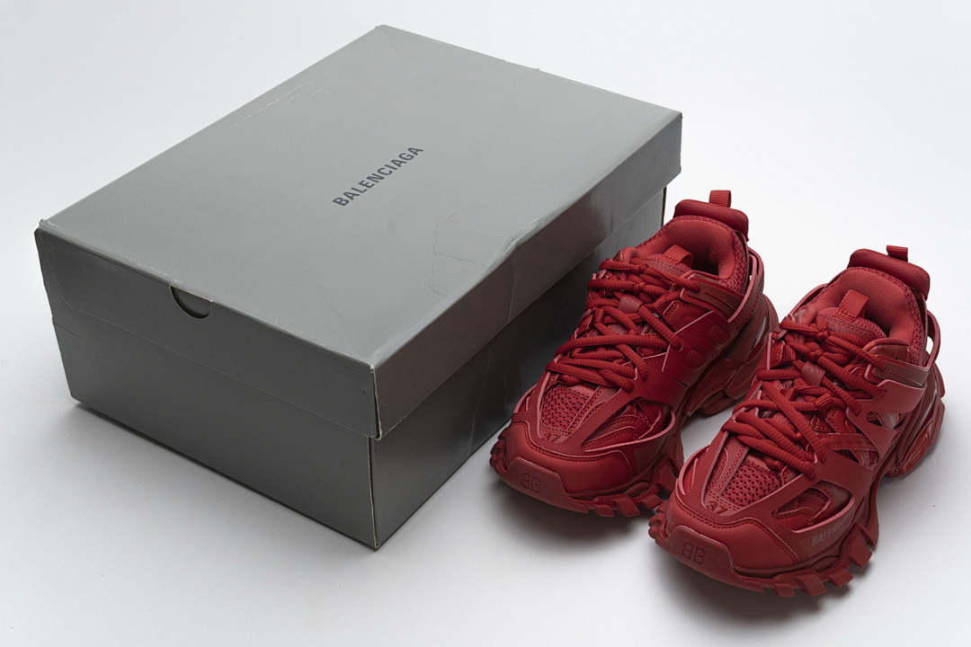 【DA0LJ】大红无灯 巴黎3代时尚复古低帮跑鞋 542436 W1GB7 2017 Balenciaga Tess S.Red