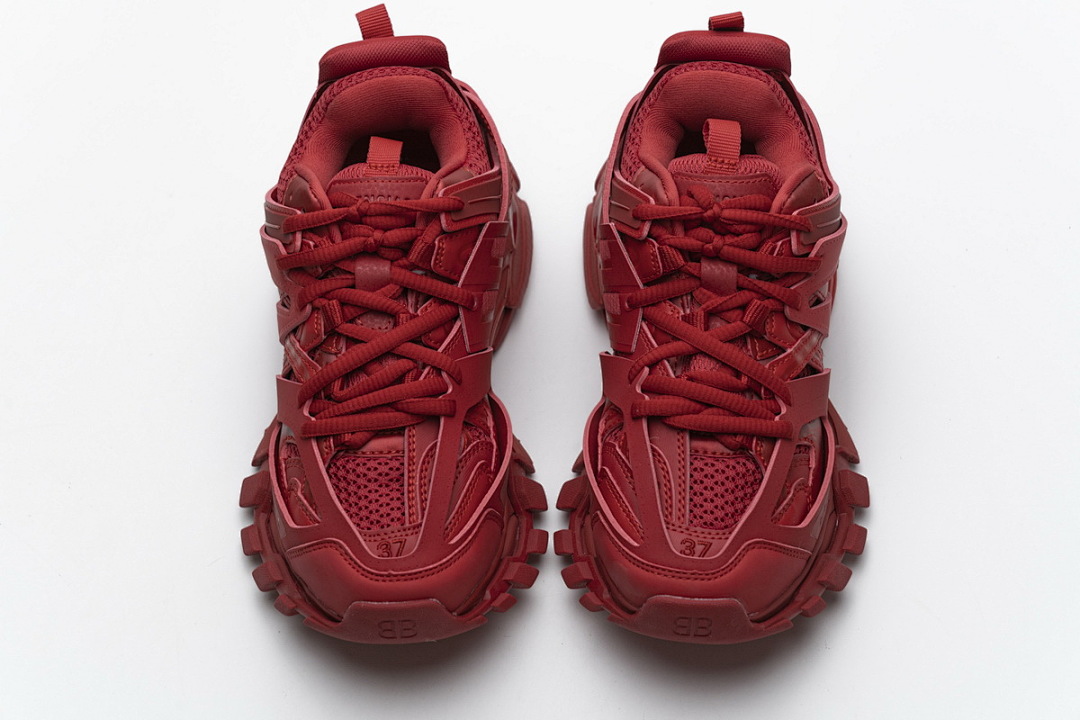【DA0LJ】大红无灯 巴黎3代时尚复古低帮跑鞋 542436 W1GB7 2017 Balenciaga Tess S.Red