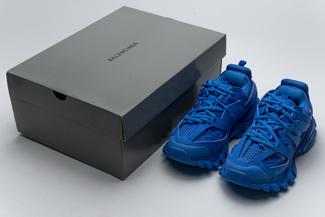 【DA0LJ】宝蓝无灯 巴黎3代时尚复古低帮跑鞋 542436 W1GB7 2016 Balenciaga Tess S.Blue